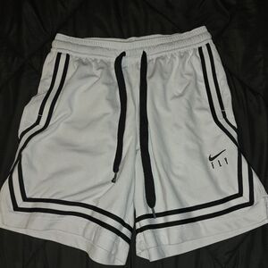 Nike Men's White and Black Shorts